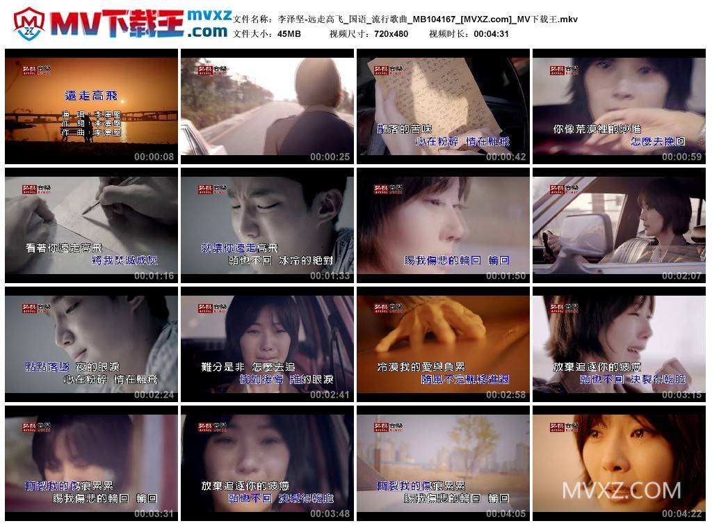 李泽坚-远走高飞_国语_流行歌曲_MB104167